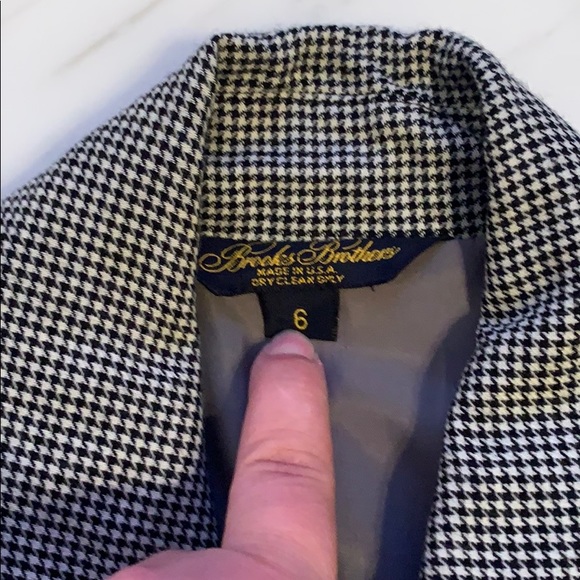 Brooks Brothers Houndstooth Women’s Blazer.  Sz 6 - Picture 4 of 5
